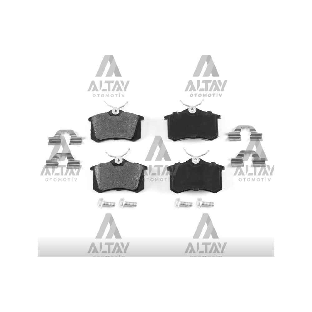FREN BALATA CROSSLAND / CROSSLAND X / MEGANE II / 307 / C3 / C4 / GOLF4 / BORA 99-05 (KALINLIK 17mm) ARKA CİVATALI CITROEN, PEUGEOT, RENAULT, VOLKSWAGEN 307, C3, C4, GOLF, MEGANE OEM: 7701206784