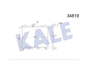 RADYATÖR SU TERIOS 05= 16mm 1.5 A-T BRAZING KIA RIO OEM: 16400-B11-40