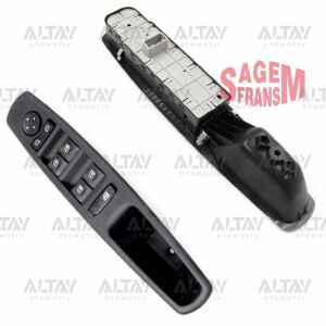 809610016R DÜĞME CAM AÇMA FLUENCE / LAGUNA III / SCENIC III (DÖRTLÜ) AYNA AYAR DÜĞMELİ ÇERÇEVELİ 13 PİN SOL