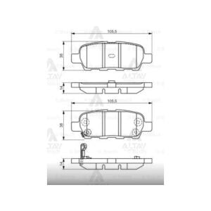 FREN BALATA QASHQAI 07=11 / XTRAIL 00= ARKA NISSAN QASHQAI OEM: 440608H385
