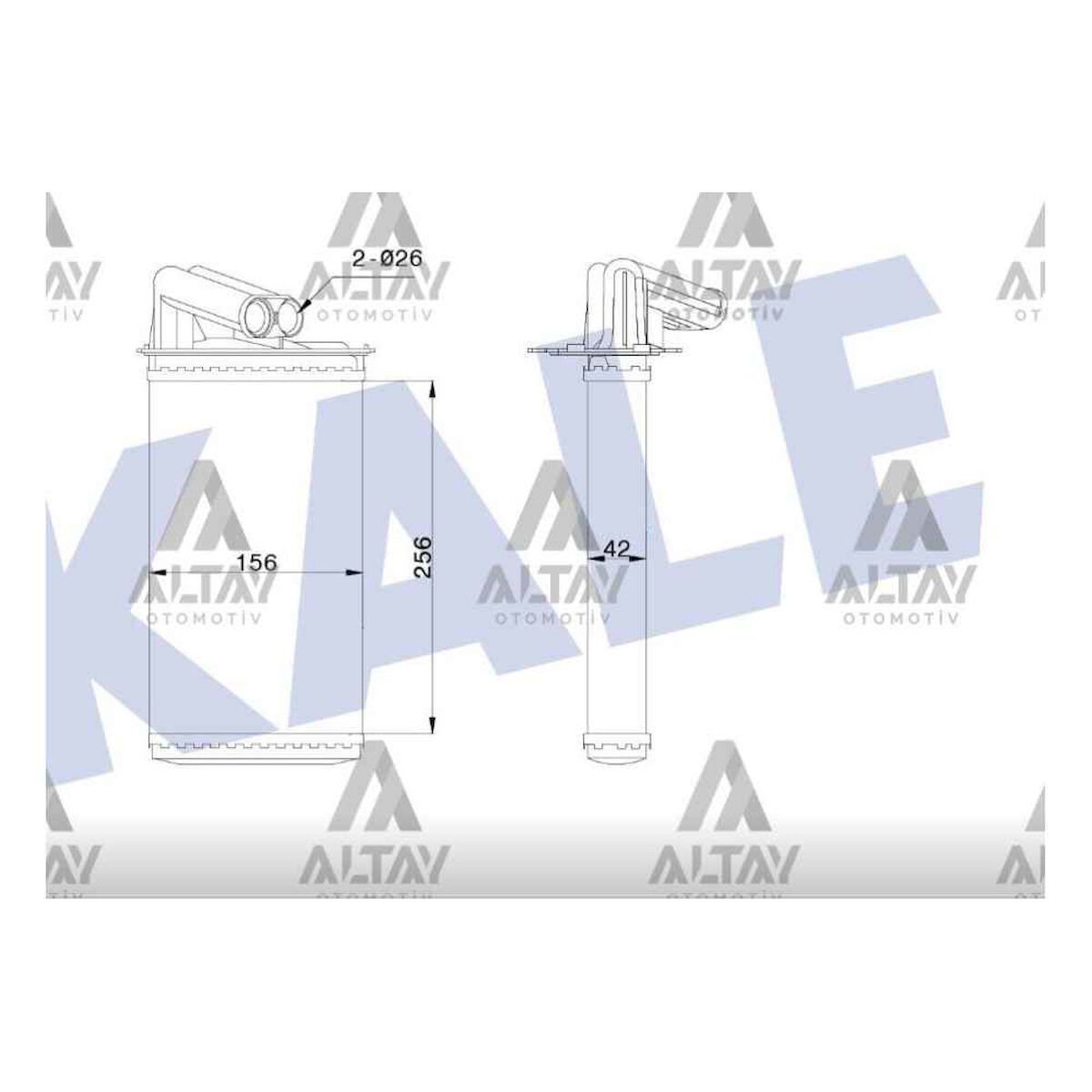 RADYATÖR KALORİFER LAGUNA I  93-01 MEKANİK RENAULT LAGUNA OEM: 7701038542