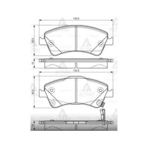 FREN BALATA AVENSIS 09-18 / VERSO 10-13 ÖN TOYOTA AVENSIS OEM: 446502280