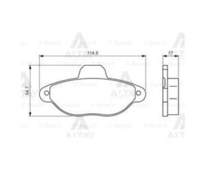 FREN BALATA PUNTO 00-12 / PANDA 03= ÖN FIAT PUNTO OEM: 5892737