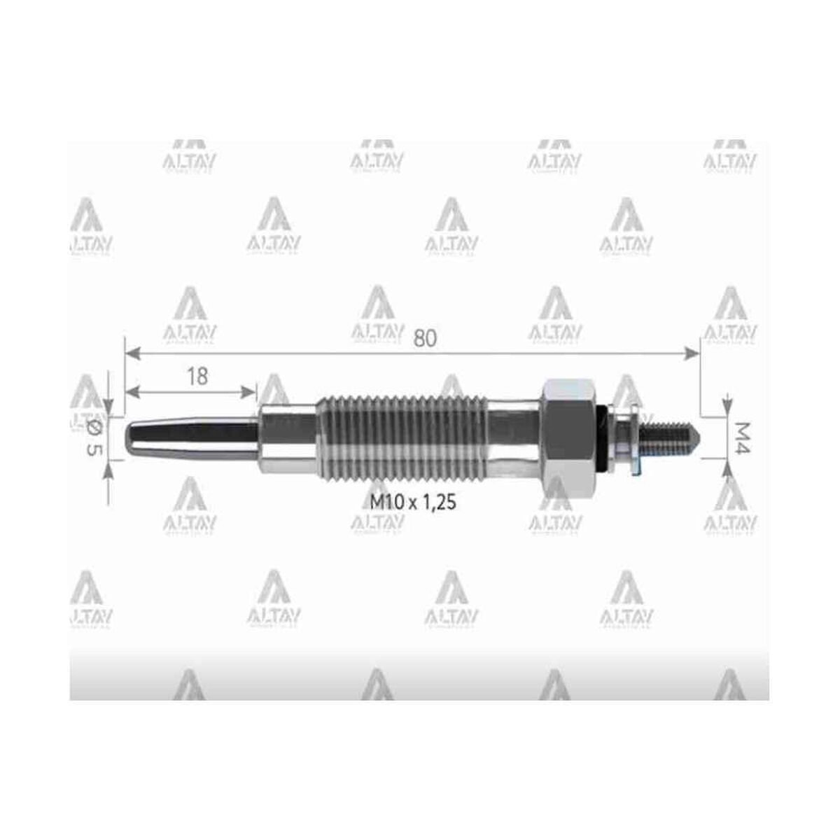 KIZDIRMA BUJİSİ (ISITMA) L-200  90-99 / L-300  90-98 11V. ŞOKLU   OEM: MD197511