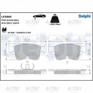5R3698151 FREN BALATA GOLF8 / A3 / LEON / OCTAVİA / CADDY 21= FİŞLİ ÖN
