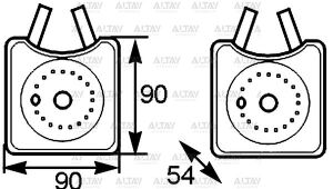 028117021L YAĞ SOĞUTUCUSU CADDY / T5 / POLO / A3 / LEON 02-09 BJB-AXB-BNV-BNM-BJM 1.4 TDİ-1.9 TDİ-2.5 TDİ