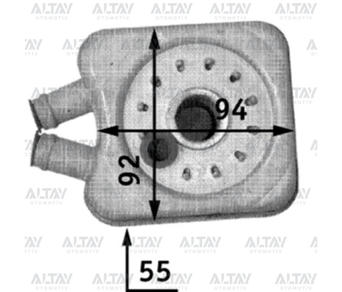 068117021B YAĞ SOĞUTUCUSU TRANSPORTER T4 / LT35 / GOLF / A3 / A4 / CRAFTER 97= ACV-AGR-ALH-ANJ-AVR-BJK 2.5 TDİ