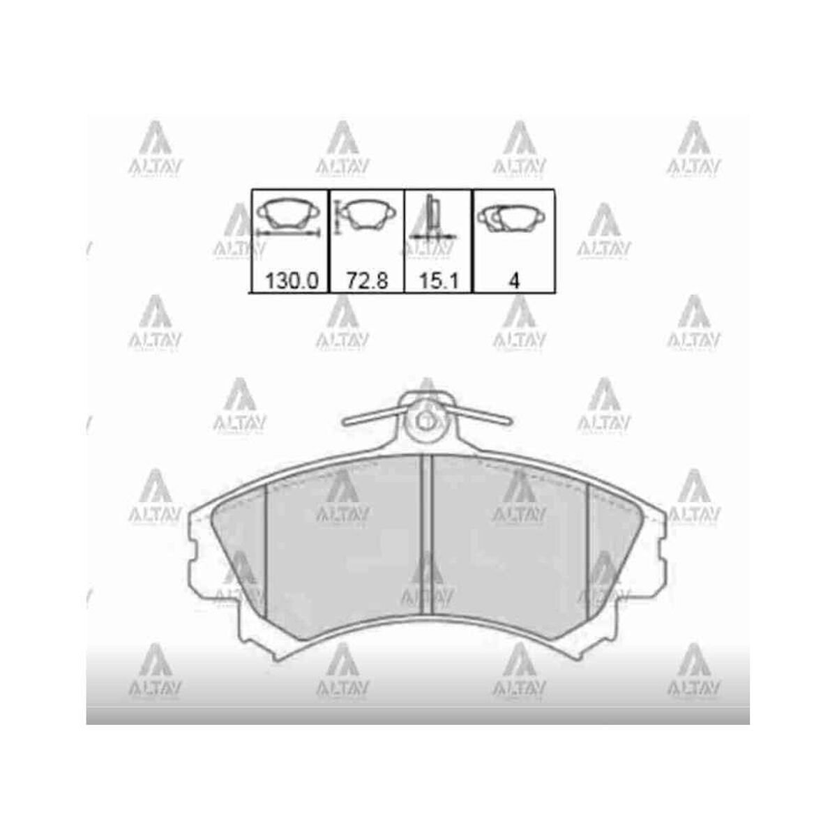 FREN BALATA CARISMA  96-01 1.8 / 01= 1.6 / COLT 04= ÖN   OEM: 3345670