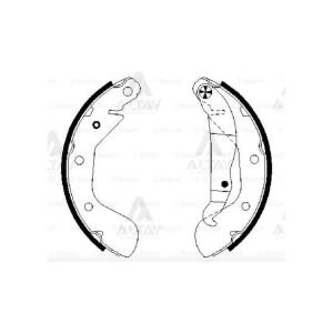 FREN BALATA ASTRA F / VECTRA A / COMBO B PABUÇ ARKA OPEL ASTRA, VECTRA OEM: 1605953