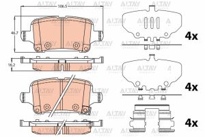 13517694 FREN BALATA ASTRA K 15= / INSIGNIA B 17= (15-16 JANT) ARKA