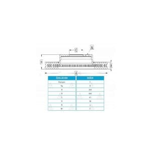 FREN DİSKİ JAZZ 02-08 / CITY 05-10 / ÖN HAVALI 240-4 HONDA CITY, JAZZ OEM: 45251SAAG11