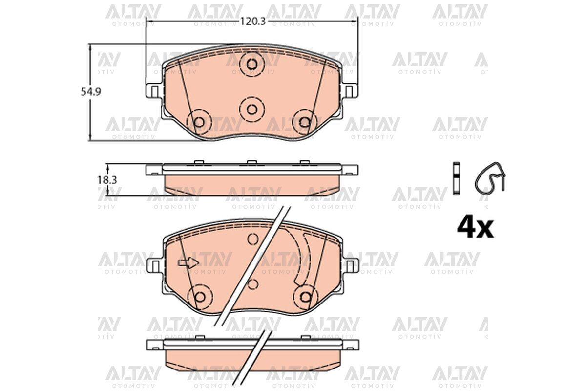 410608885R FREN BALATA CLIO V 19= / MICRA V 18= ÖN