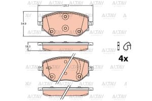 410608885R FREN BALATA CLIO V 19= / MICRA V 18= ÖN