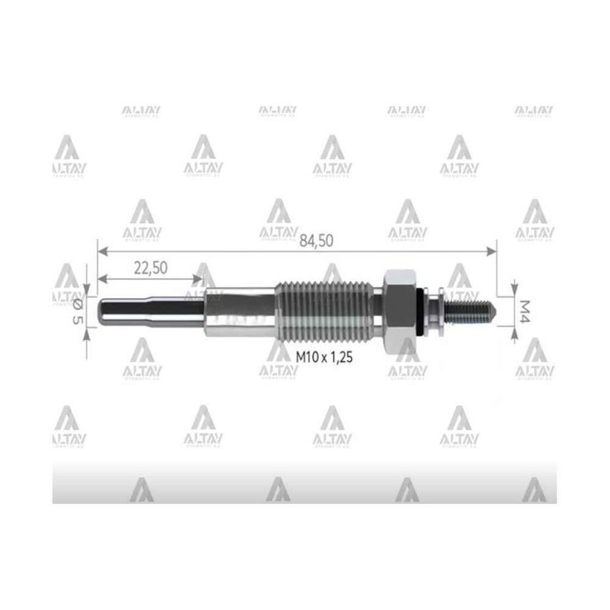 KIZDIRMA BUJİSİ (ISITMA) L-200 00-06 ŞOKLU 12V.   OEM: MD301950