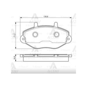 FREN BALATA TRANSIT T15 ÖN FORD TRANSIT OEM: 93VX2K021B2A