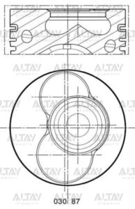 038107065CJ PİSTON SEGMANLI (3-4 SİLİNDİR) T5 / PASSAT 01-10 1.9TDI AXB-AVF-AWX STD