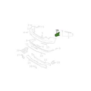 TAMPON MUHAFAZA KAPAĞI ELANTRA 21= ARKA ALT SAĞ HYUNDAI ELANTRA OEM: 86677-AA000