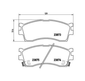 FREN BALATA RIO 00-05 / SHUMA 01-04 ÖN KIA RIO OEM: 0K2N-133-28Z
