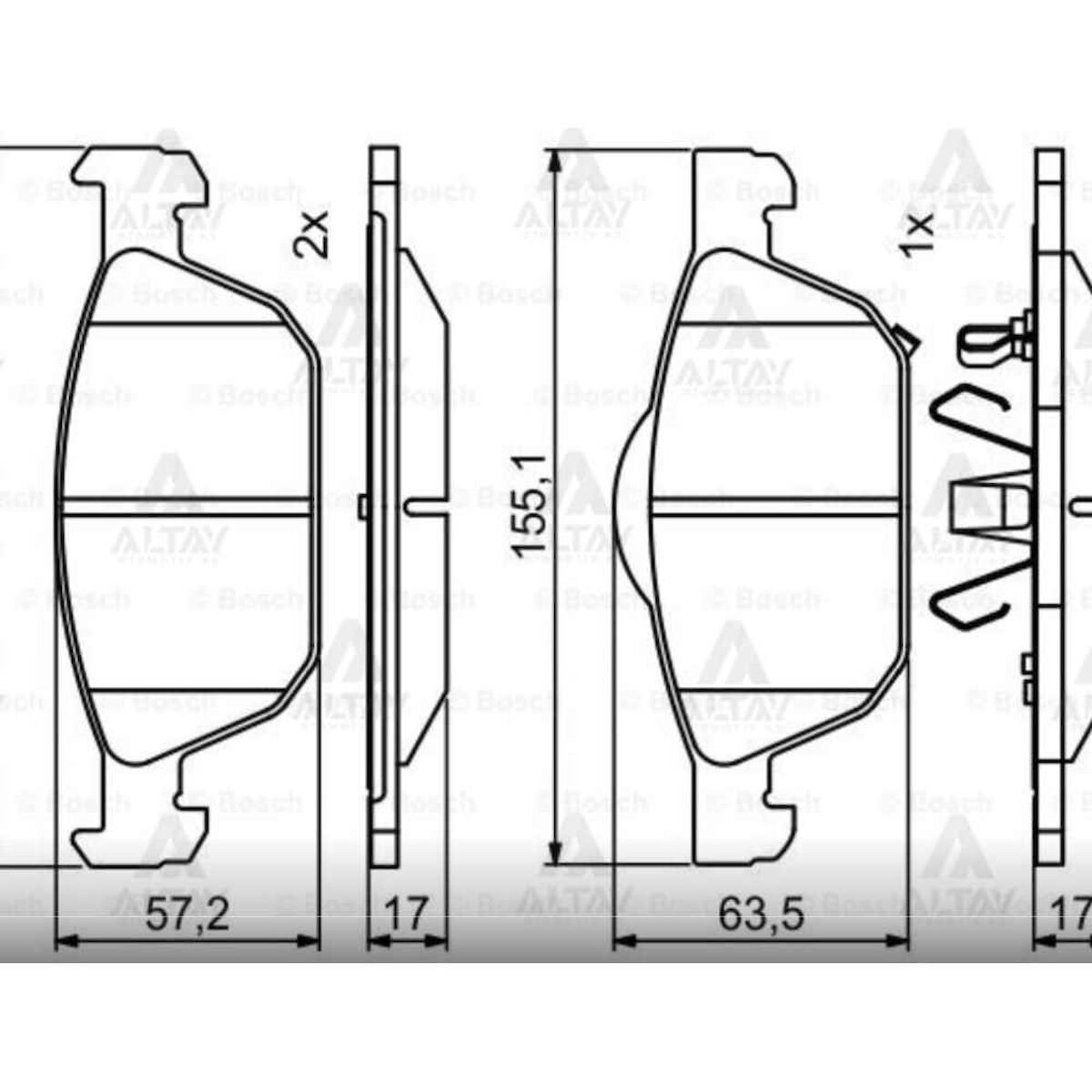 FREN BALATA CIVIC 12= HB ÖN HONDA CIVIC OEM: 45022TV2E02