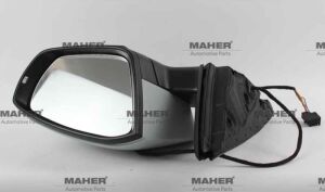 AYNA DIŞ DİKİZ OCTAVIA 13= ELEKTRİKLİ, ISITMALI, SİNYALLİ, ASTARLI SAĞ   OEM: 5E1857508N