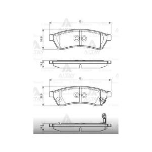 FREN BALATA CHEVROLET EPICA 06= 2.0-2.5-2.0D ARKA   OEM: 96475028