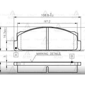 FREN BALATA DOĞAN / KARTAL / ŞAHİN / MURAT131       77-02 ÖN   OEM: 4236412