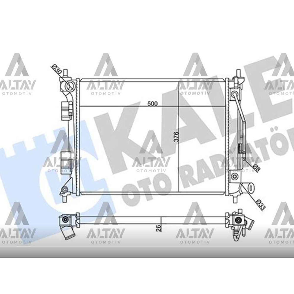 RADYATÖR SU I-20 15-18 1.4 BENZİNLİ (AT) BRAZING   OEM: 25310-C8050