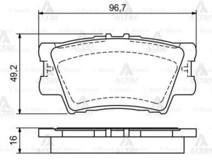 446606090 FREN BALATA RAV4 06-11 / CAMRY 06-11 ARKA