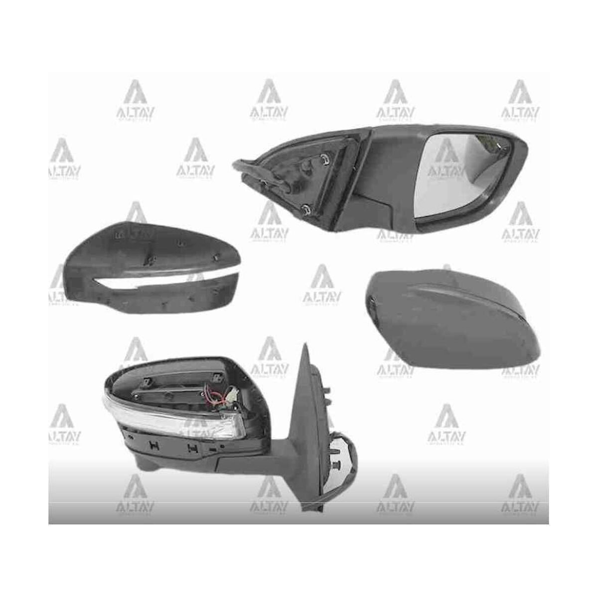 AYNA DIŞ DİKİZ QASHQAI 14= ELEKTRİKLİ SİNYALLİ ISITMALI OTOMATİK KATLANIR (KAMERALI) 13 PIN SAĞ HYUNDAI, NISSAN ERA, QASHQAI OEM: 96301-4EH8E