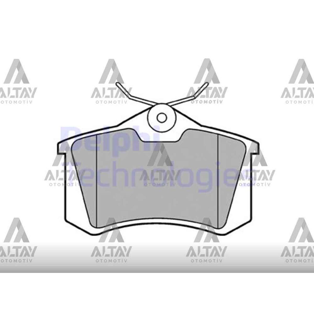 FREN BALATA CROSSLAND / CROSSLAND X / MEGANE II / 307 / C3 / C4 / GOLF4 / BORA 99-05 (KALINLIK 17mm) ARKA CİVATALI CITROEN, PEUGEOT, RENAULT, VOLKSWAGEN 307, C3, C4, GOLF, MEGANE OEM: 7701206784