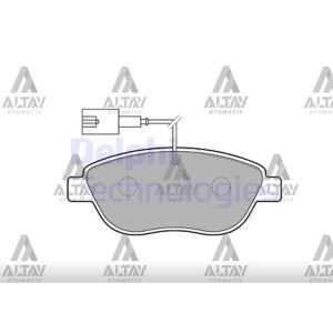 FREN BALATA LINEA 07= / COMBO D 12= / DOBLO 10= /  BRAVO II 06= (BÜYÜK TİP) TEK FİŞLİ ÖN FIAT BRAVO, DOBLO, LINEA OEM: 5741585 - 1605181