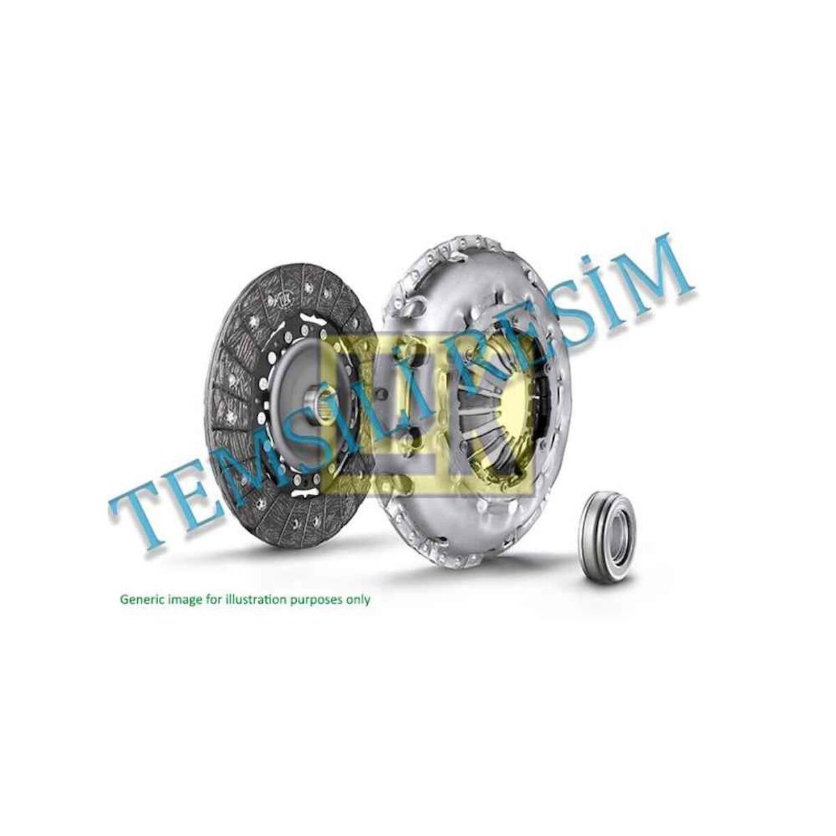 DEBRİYAJ SETİ CRAFTER 17= DAUA-DAUB-DAVA-DMZB-DNAD-DNAE 2.0 TDİ   OEM: 04L141015P