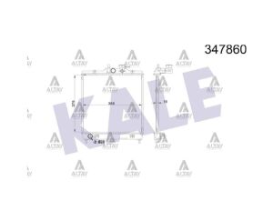 RADYATÖR SU PICANTO 04-11 1.0 - 1.1 / A-T BRAZING KIA PICANTO OEM: KLE-347860