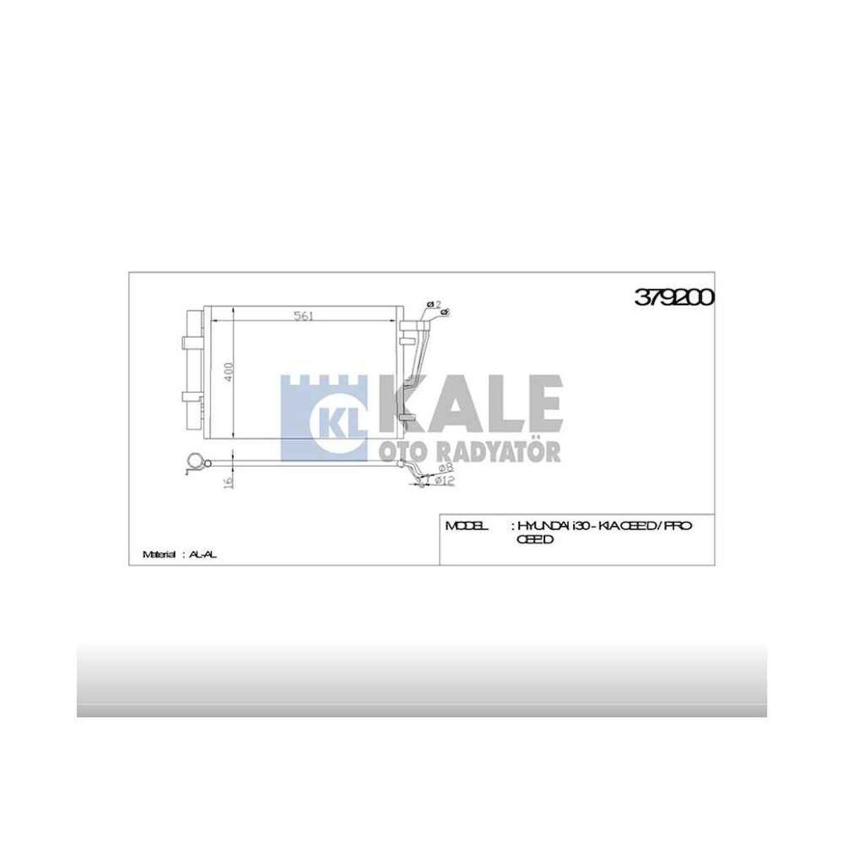 RADYATÖR KLİMA I-30 07-11 / CEED 08-11 BENZİNLİ   OEM: 97606-2H000
