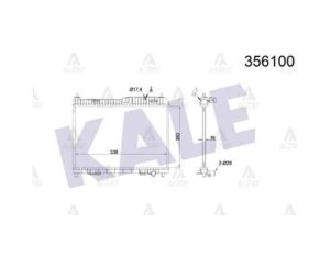 RADYATÖR SU FIESTA VI 08-12 / B-MAX 12= / FIESTA VII 12= / COURIER 14= / 1.25-1.4-1.6 BENZİNLİ MEKANİK ŞANZIMAN FORD FIESTA OEM: 8V518005BE