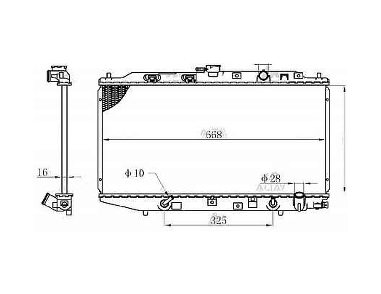 RADYATÖR SU CIVIC    88-91 16mm A-T BRAZING HONDA CIVIC OEM: 19010-PM3-901