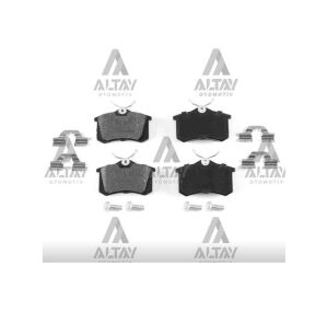 FREN BALATA MEGANE II / 307 / C3 / C4 / GOLF4 / BORA 99-05 (KALINLIK 17mm) ARKA AKSESUARLI CITROEN, PEUGEOT, RENAULT, VOLKSWAGEN 307, C3, C4, GOLF, MEGANE OEM: 7701206784