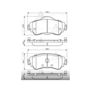 FREN BALATA C4 09= / DS4 11-15 1.2 110 HP-1.4 VTI- 1.16 HDI 1.6 VTI-2.0 HDI- ÖN CITROEN C4 OEM: 4254A9