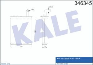 7078698 RADYATÖR KALORİFER PALIO  96-05 MEKANİK