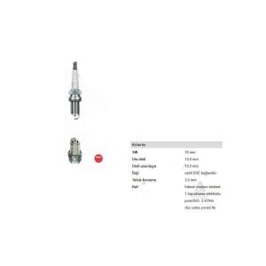 ATEŞLEME BUJİSİ İRİDYUM MAZDA 2 08-11 1.3 1.5 / MAZDA-3 08-11 1.6 (IFR5E13)   OEM: ZJY618110