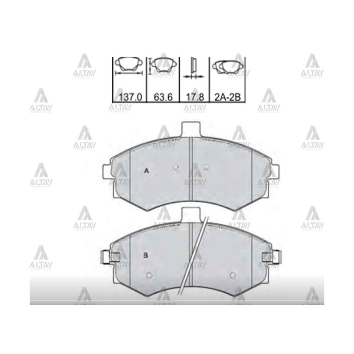 FREN BALATA ELANTRA 01-03 / GETZ 08 DİZEL / MATRIX 06-11 / SONATA 2.4 ÖN HYUNDAI ELANTRA, GETZ, SONATA OEM: 58101-2DA31