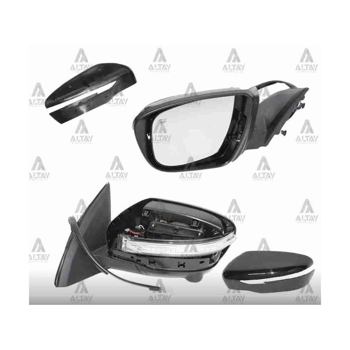 AYNA DIŞ DİKİZ QASHQAI 14= ELEKTRİKLİ SİNYALLİ ISITMALI OTOMATİK KATLANIR (KAMERALI) 13 PIN SOL HYUNDAI, NISSAN ERA, QASHQAI OEM: 96302-4EH8E