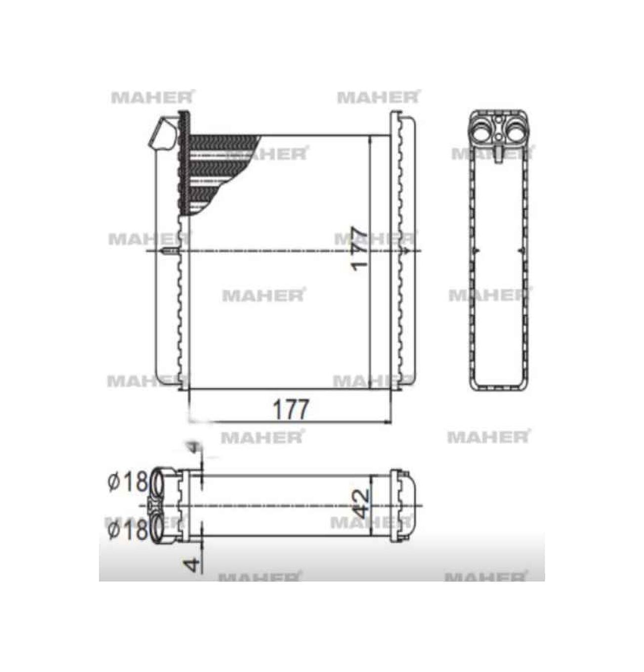 RADYATÖR KALORİFER VECTRA A  88-96 MEKANİK OPEL VECTRA OEM: 1843106