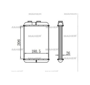 RADYATÖR KALORİFER ASTRA G / ZAFIRA A Z14XE-Z16XE-Z16XEP-Z20LET     DELPHI TİPİ BRAZING OPEL ASTRA, ZAFIRA OEM: 1618134 - 1618140