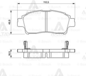 044650W050 FREN BALATA YARIS  99-05 1.3-1.5 ÖN