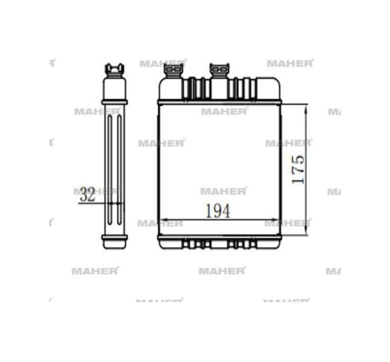 RADYATÖR KALORİFER ASTRA G  98-07 / ZAFIRA A 99-05 / ZAFIRA B 05-11 / BEHR TİPİ BRAZING OPEL ASTRA, ZAFIRA OEM: 1618142