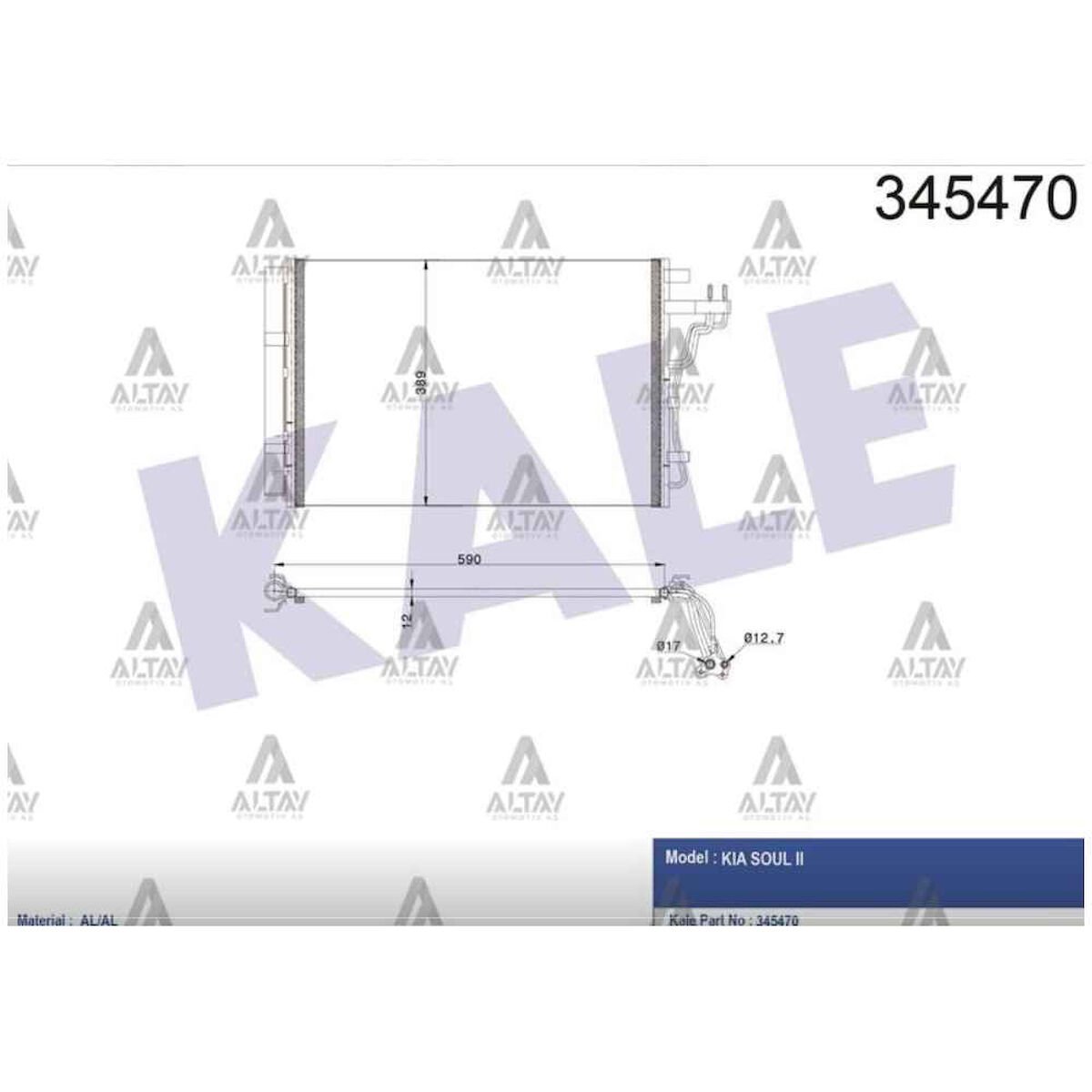 RADYATÖR KLİMA SOUL 14= 1.6 GDI KIA SOUL OEM: 97606-B2000