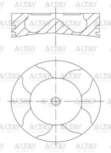 8770728040000G PİSTON SEGMANLI VECTRA C 02-07 Z19DTH 82.00mm 040