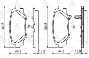 0986494803 FREN BALATA MAZDA CX3 13=- ARKA