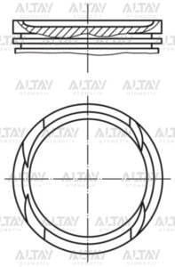 8773461050000G PİSTON SEGMANLI ASTRA J 1.4 TURBO A14NET 72.5mm 050